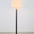 Regency Groen Leer Vloerlamp Goud Lamp Vintage Neoclassic thumbnail 5