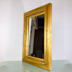 Brocante Spiegel In Goudkleurige Lijst thumbnail 7