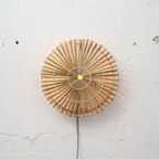 Bamboe Wandlamp Rond Naturel – M thumbnail 5