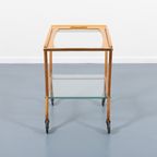 Italian Mid-century Serving Trolley/bar Cart By Ico Parisi For Angelo de Baggis 1950’s thumbnail 6