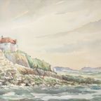 Walter Lootens - Aquarel - Zicht Uit Mousehole thumbnail 6