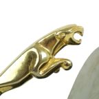 Koperen Jaguar Embleem Op Sokkel Auto Massief Messing Presse Papier thumbnail 7