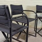 4 Vintage Illo Director's Stoelen, Niels Gammelgaard thumbnail 4