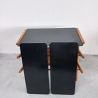 Zeldzaam Wim Den Boon (attrib) Modernistische Side Table Wandmeubel thumbnail 7