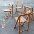 Set Van 4 Aldo Jacober Trieste Klapstoelen, Bazzani Italy thumbnail 2