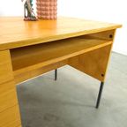 Fineer Hellerau Design Vrijstaand Bureau Met Lades Vintage thumbnail 10