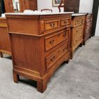 Vintage Frans Dressoir Commode, Ladekast Badkamermeubel Met Marmer Blad 207 thumbnail 16