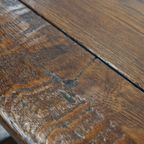 Prachtige En Uniek Grote Antieke Engelse Eikenhouten Eettafel Uit Begin 19e Eeuw thumbnail 5