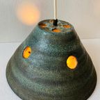 Jaren 70 Groene Keramiek Hanglamp , West Germany thumbnail 2