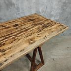 Antieke Tafel Schragentafel Xxl Tuintafel 89 X 308 Cm thumbnail 12