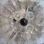 Vintage Plafondlamp Plafonnière Wandlamp Jaren '60 Sixties Glas Amber thumbnail 14