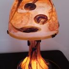 La Rochere, Uniek  Franse Glaspasta Mushroom Lamp Met Opliggende Glas, Handvervaardigd thumbnail 17