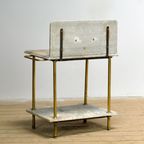 Antieke Wastafel In Messing En Marmer, 1880’s thumbnail 4