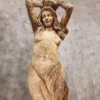 Oud Stenen Tuinbeeld Franse Sculptuur 175 Cm Hoog thumbnail 6