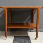 Teak Serving Trolley By Niels Otto Moller Denmark 1960S Old Store Stock thumbnail 4