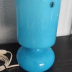 Vintage Tafellamp Ikea Lykta Blauw Glas thumbnail 6