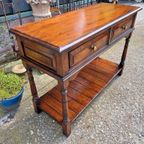 Klassiek Engelse Sidetable, Wandtafel, Console. thumbnail 4