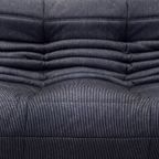 Ligne Roset Togo Set - 1 - 2 Seater & Ottoman - Pinstripe Fabric thumbnail 13