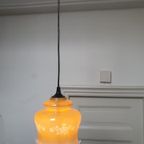 Glazen Vintage Hanglamp Uit De Jaren 60/70, Parelmoer Shine thumbnail 11