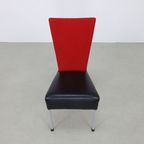 4x Postmoderne Eetkamerstoel 2-tone, 1980s thumbnail 8