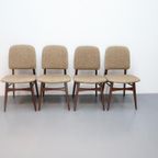 Set Van 4 Vintage Stoelen Milaan Louis Van Teeffelen thumbnail 14