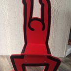 Keith Haring Kinderstoel / Decoratief Object Rood (nieuw!) thumbnail 13
