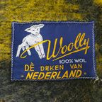 Vintage Plaid/Deken Van Woolly 100 % Wol thumbnail 5