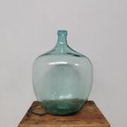 Brocante Glazen Dame Jeanne Vaas Wijnfles, Gistfles Glas 411 thumbnail 2