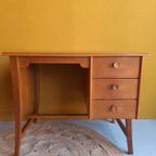 Retro Vintage Bureau, Werkplek, Desk, Divider Tafel Kaptafel thumbnail 18