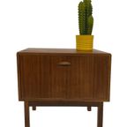 Vintage Kastje Compact Klepkast Jaren 60 Teak Fineer thumbnail 11