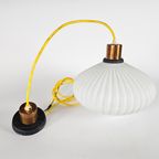 Vintage - Ufo Lamp - Opaline - Koper - Scandinavisch - 1970S thumbnail 8