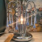 2 Beschikbaar ! Murano Opaline Vintage Teardrop Tafellampjes Lampen thumbnail 8