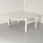 Solidesk Benchwerkplek, Wit Blad, 180 X 90 Cm (2X), Hoogte Verstelbaar Onderstel D.M.V. Handsling thumbnail 2