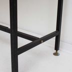 Vintage Wandsysteem Met Bureau Teakhout En Zwart Metalen Frame - Reliving thumbnail 4