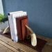 Decoratieve boekensteunen, vintage stijl decoratieve vogels en boeken zilverkleurige hars boekensteunen, 1 paar