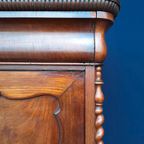 Antieke Vintage Biedermeier Kast, Meidenkast, Mahonie thumbnail 10