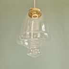 Transparante Hanglamp Van Bubbelglas, Jaren 70 thumbnail 4