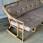 Mid Century Boho Bamboe 3-zits Bank / Sofa thumbnail 5