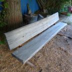 Prachtige Vergrijsde Boomstam Tuinbank 242 Cm thumbnail 4
