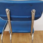 Vintage Mid Century Chroom En Skai Buizen Stoelen thumbnail 18