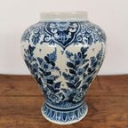 Vintage Delftsblauwe Vaas, Bloemenvaas Porselein 012 thumbnail 4