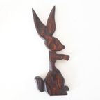 * Vintage Wandhanger Konijn Geen Wandvogel thumbnail 2
