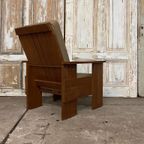 Vintage Kratstoel, Stoel. Design Rietveld. Amsterdamse School. thumbnail 8