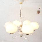 Mid-Century Melkglazen Bollamp thumbnail 4