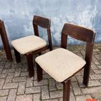 Brutalist Jaren 60 Eetkamerset (uitschuifbare Stafel + 4 Stoelen) thumbnail 10