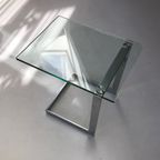 Gebra Side Table Chrome Plating And Glass thumbnail 3