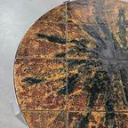 Vintage Salontafel Tegeltafel Fatlava Rond thumbnail 2