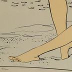 Milo Manara (1945) La Lecture Kleurlitho 138/200. thumbnail 7