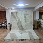 Authentiek Marokkaans Berber Beni Ourain Tapijt 300X200 Cm - 100% Wol, Handgemaakt thumbnail 3