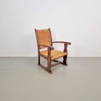 Vintage Brutalist Fauteuil Biezen Eiken ‘20 Stoel Japandi thumbnail 10